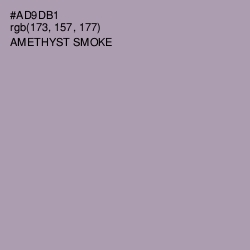 #AD9DB1 - Amethyst Smoke Color Image